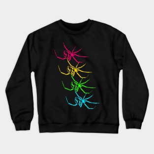 Black widow (Latrodectus) rainbow Crewneck Sweatshirt